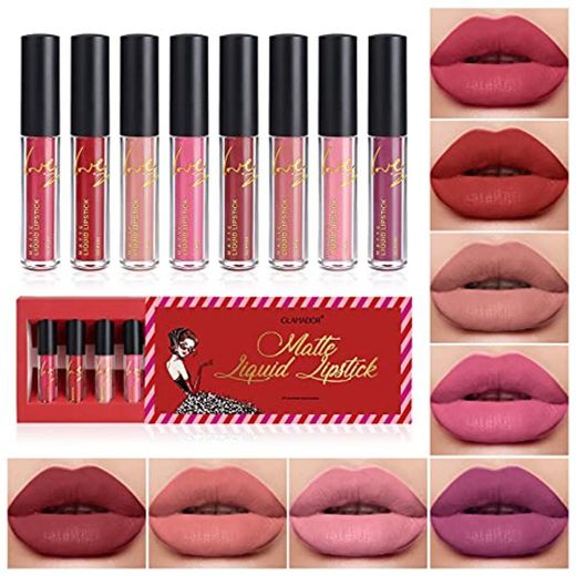 Brillo de Labios-GLAMADOR kit de Pintalabios Líquido Mate