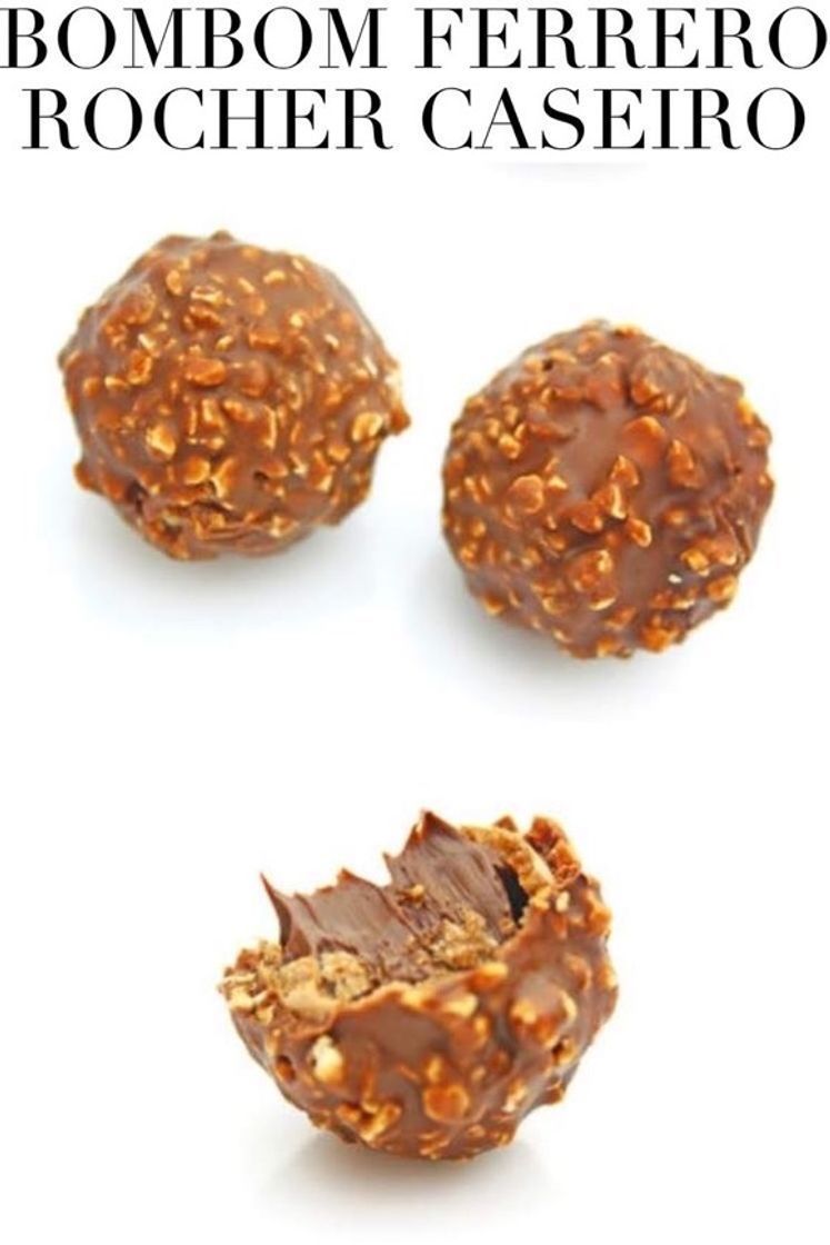 Moda Bombom ferrero rocher caseiro