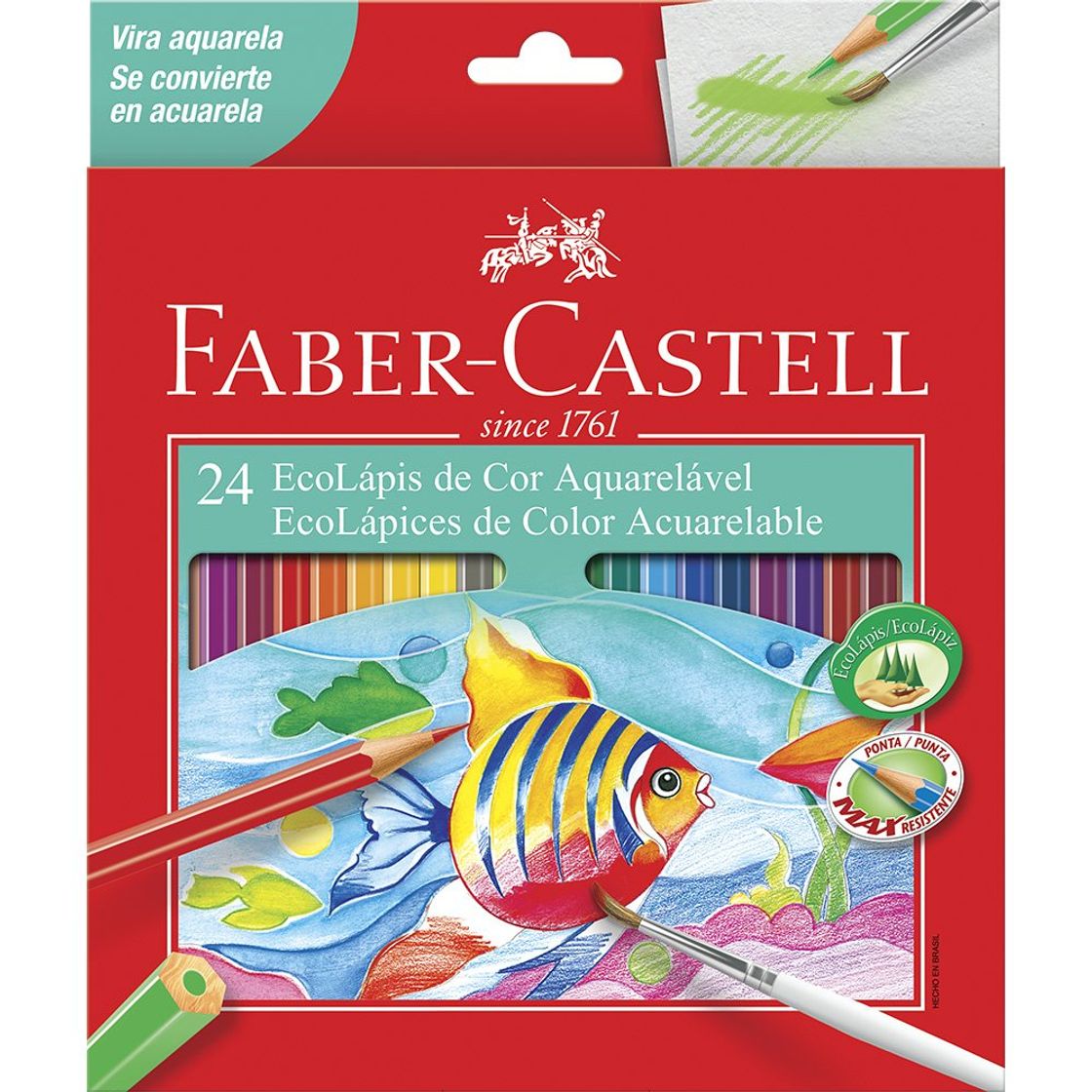 Lápis aquarelavel Faber Casttel 24 cores