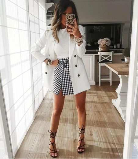 Look blazer branco 