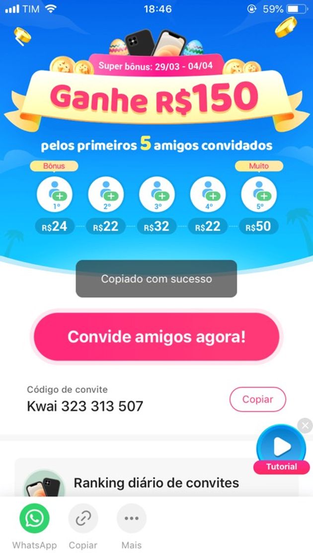 Moda App para ganhar dinheiro 