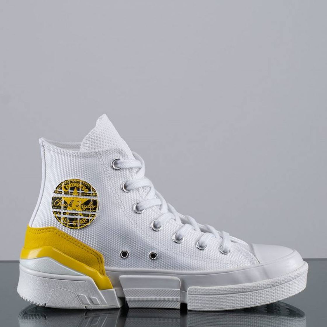 Moda Tênis Converse CPX70 Mix and Match Hi White Speed Yellow 