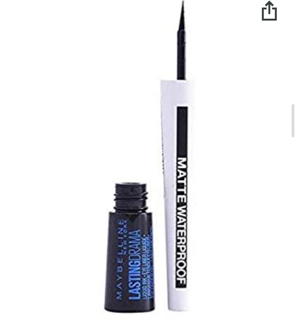 Moda Eyeliner Líquido Matte Waterproof, Tono Negro Mate 