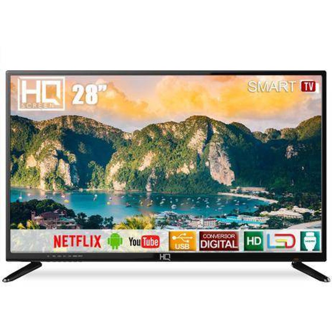 Productos A Smart TV HQ HQSTV28NY oferece imagens com resolução HD 