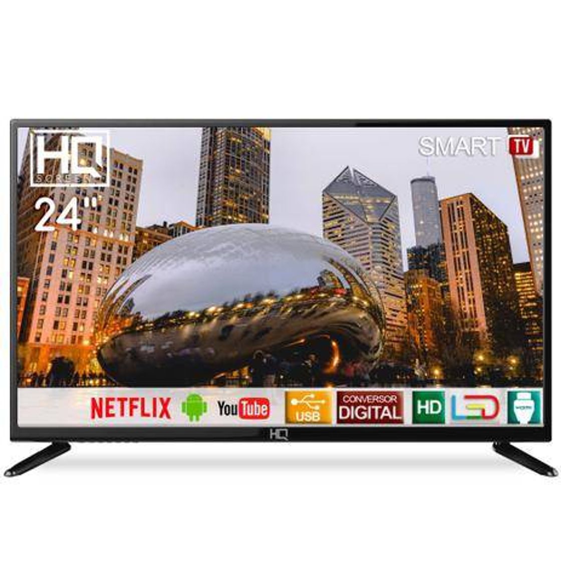 Productos Smart TV HQ HQSTV24NP oferece imagens com resolução HD e cor