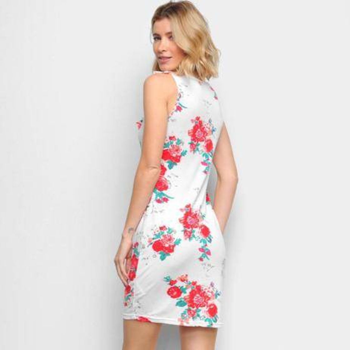 Moda Vestido EFA Floral Babados
