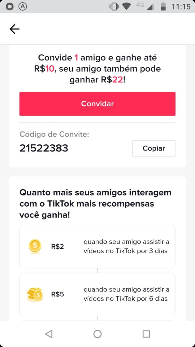 Aplicaciones Promoção fidelidade ganhe em dobro R$ 22.00 baixe agora.