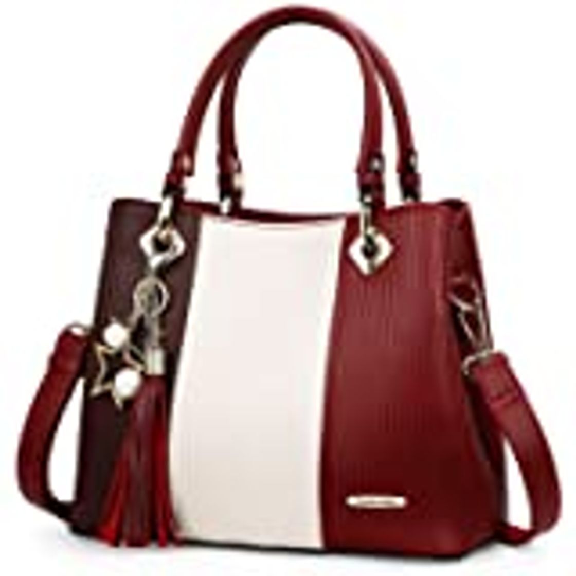 Social Pomelo best Monederos Mujer Cartera de Mujer de Gran Capacidad de Cuero