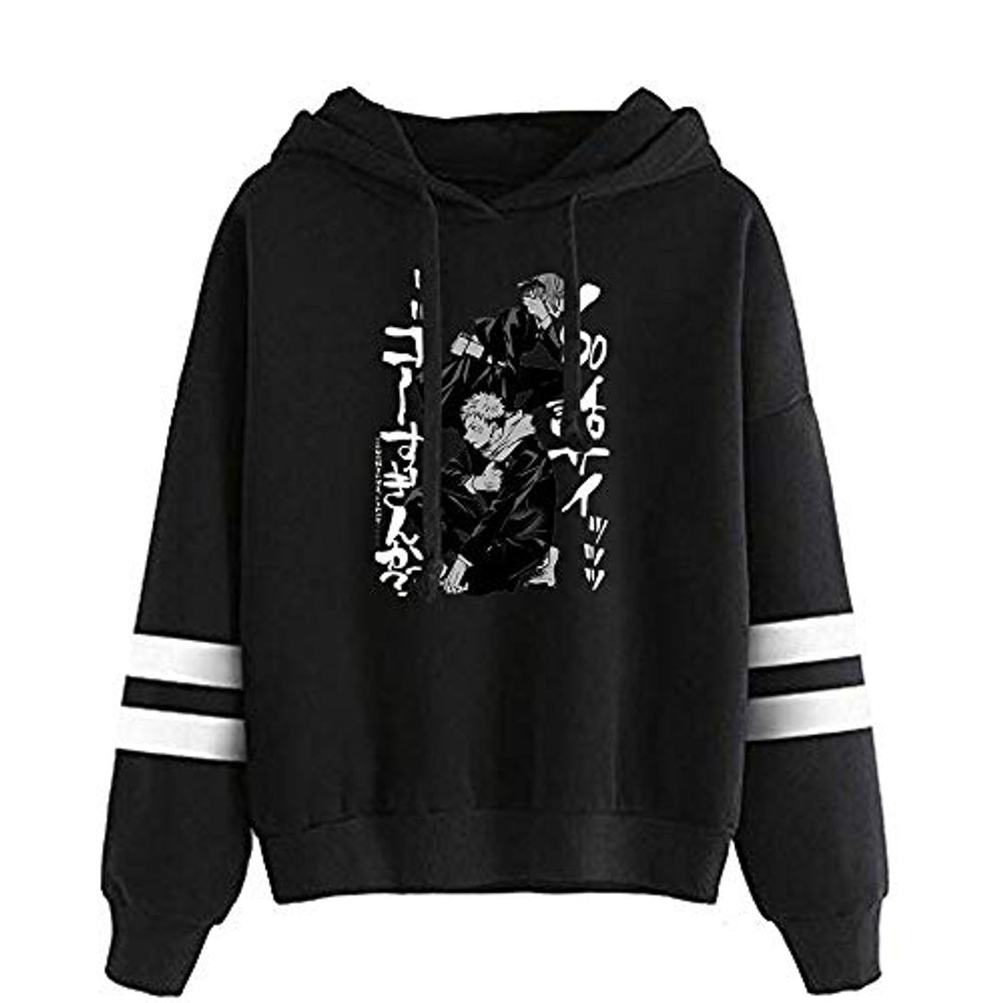 Moda Sudaderas con Capucha Jujutsu Kaisen Sudaderas 2D Harajuku Ropa de Manga Larga