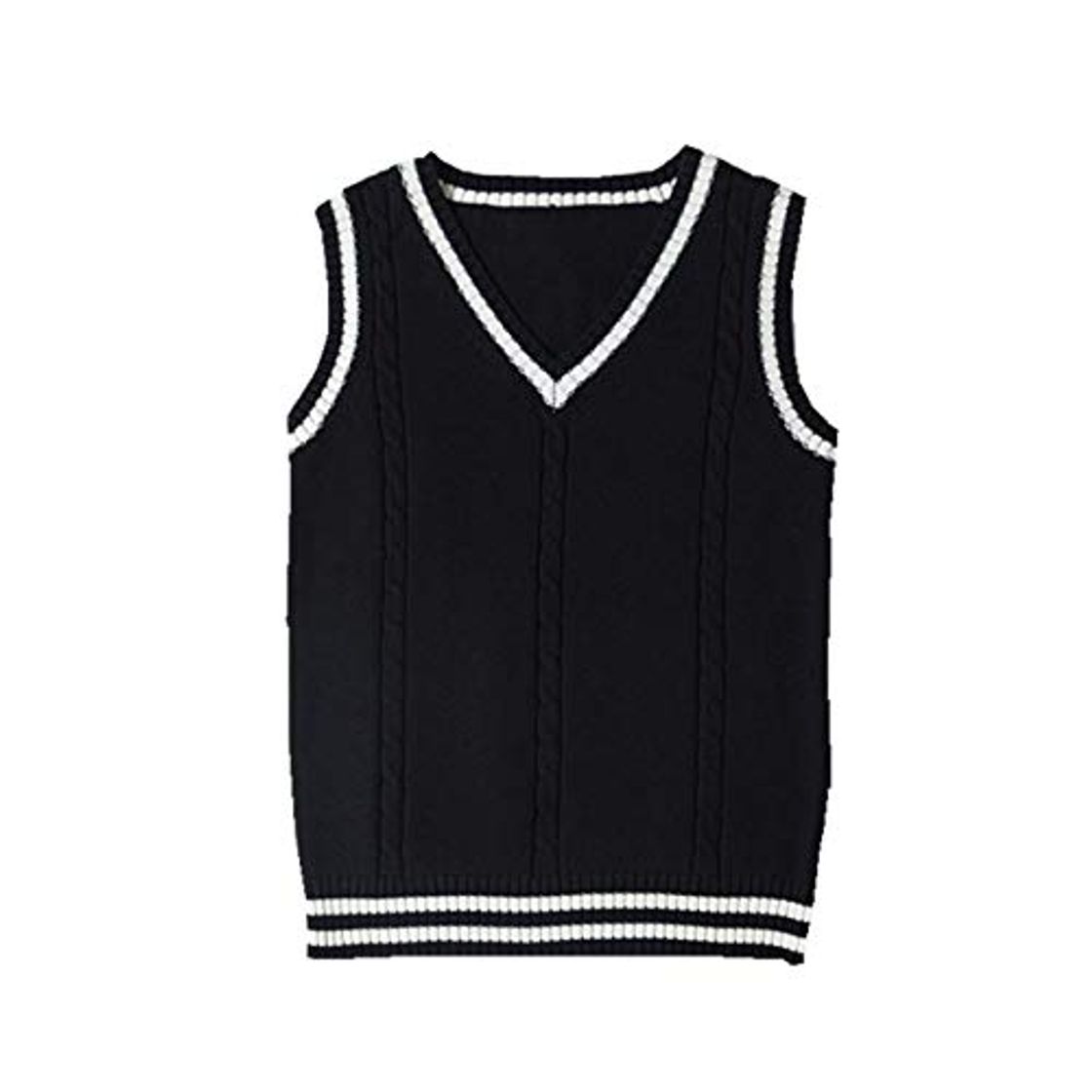 Social SERAPHY Jersey sin Mangas de algodón clásico Chaleco Escolar Chaqueta Linda con