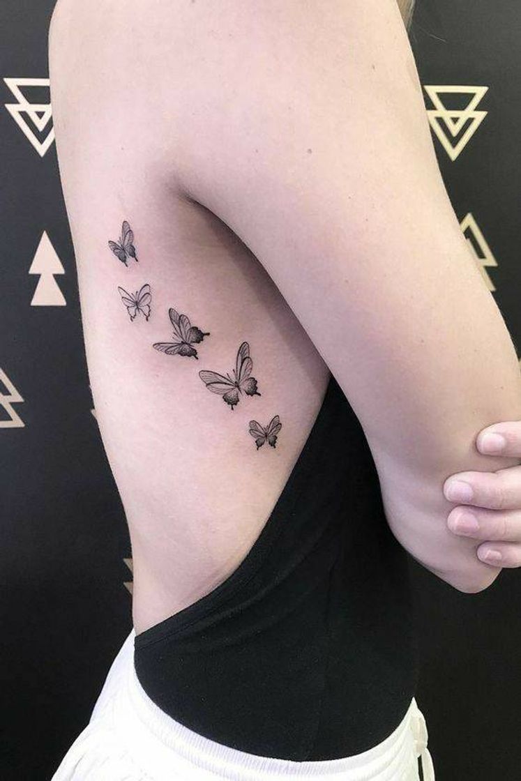 Moda Tatto de borboletas 