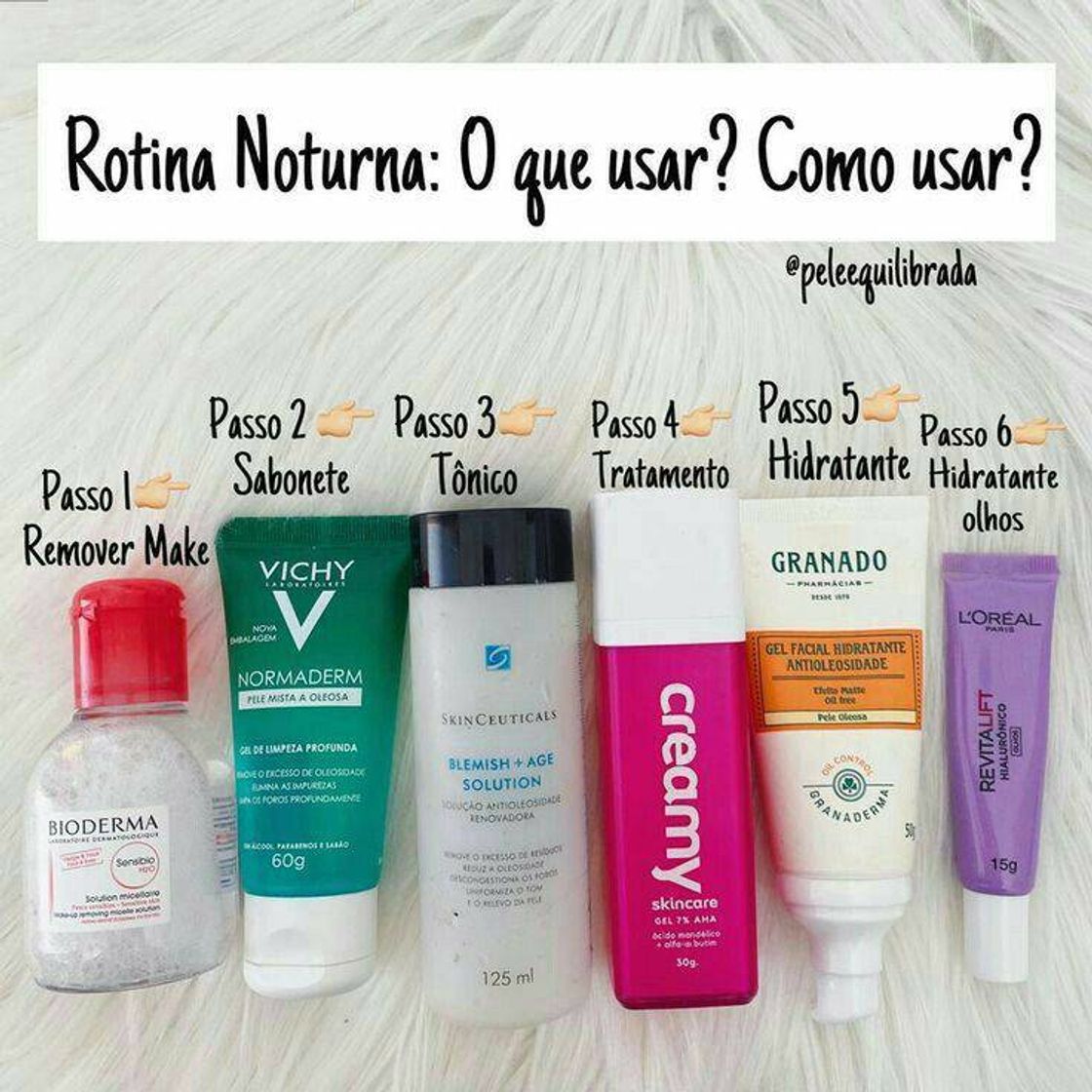 Producto Produtos da rotina noturna