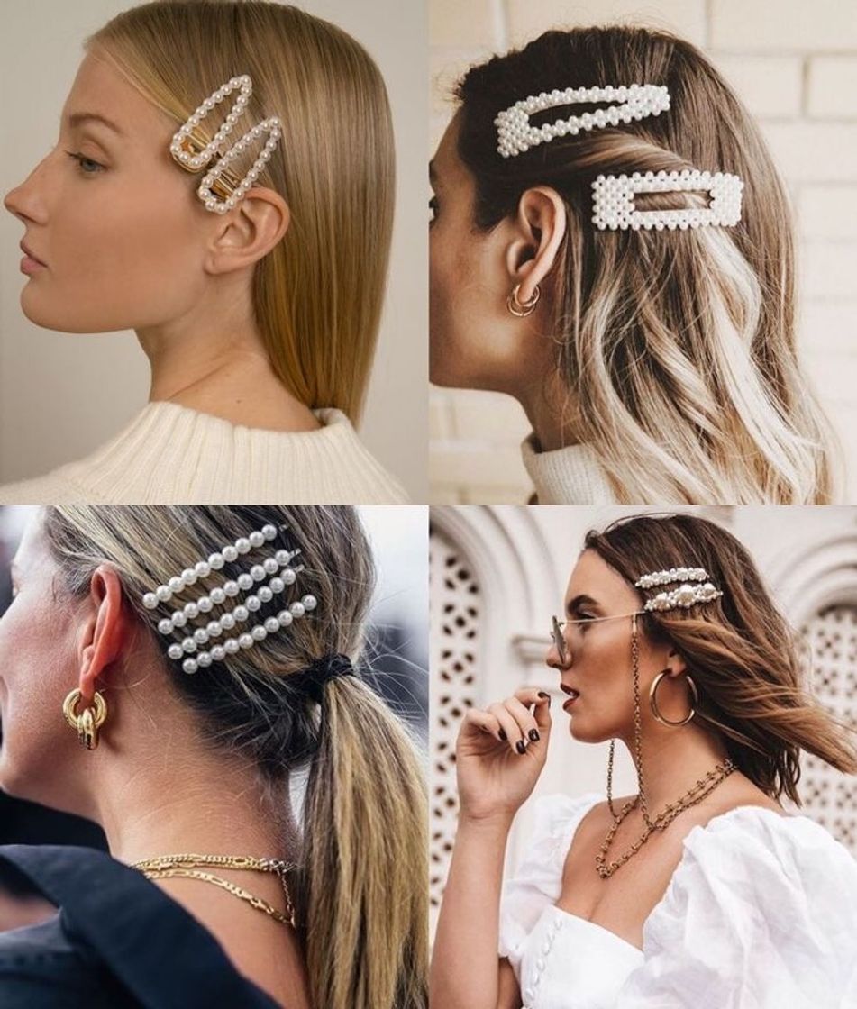 Moda Presilhas de cabelo 