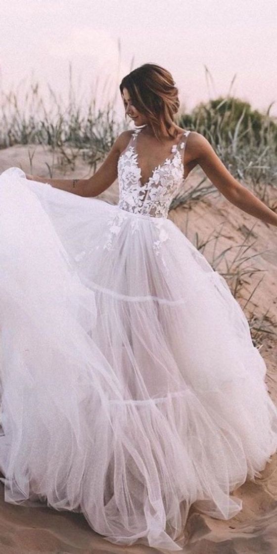 Moda Vestido para casamento na praia 