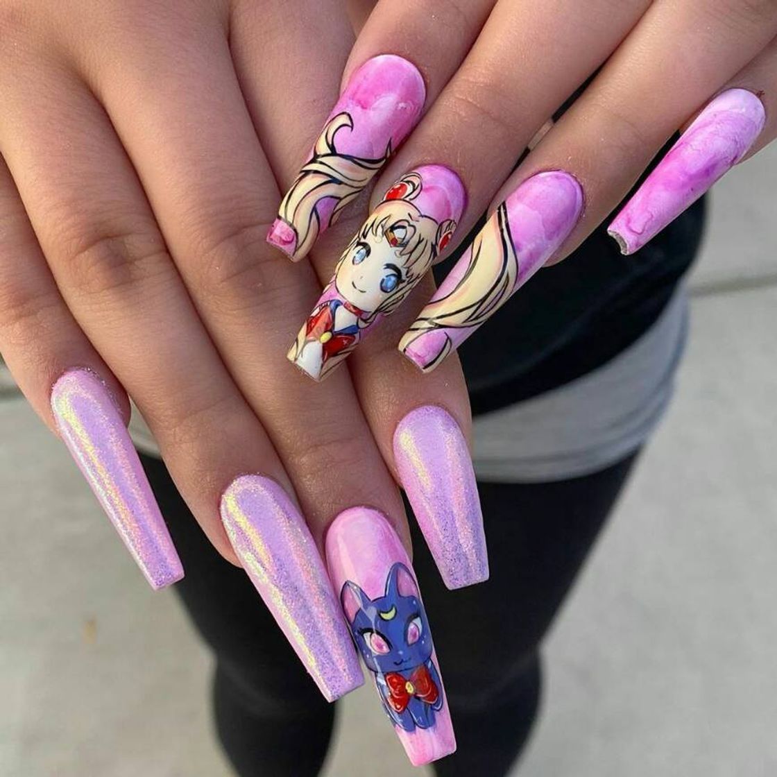 Unhas Sailor Moon