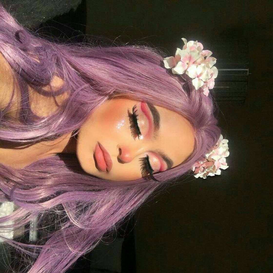 Social purple hair