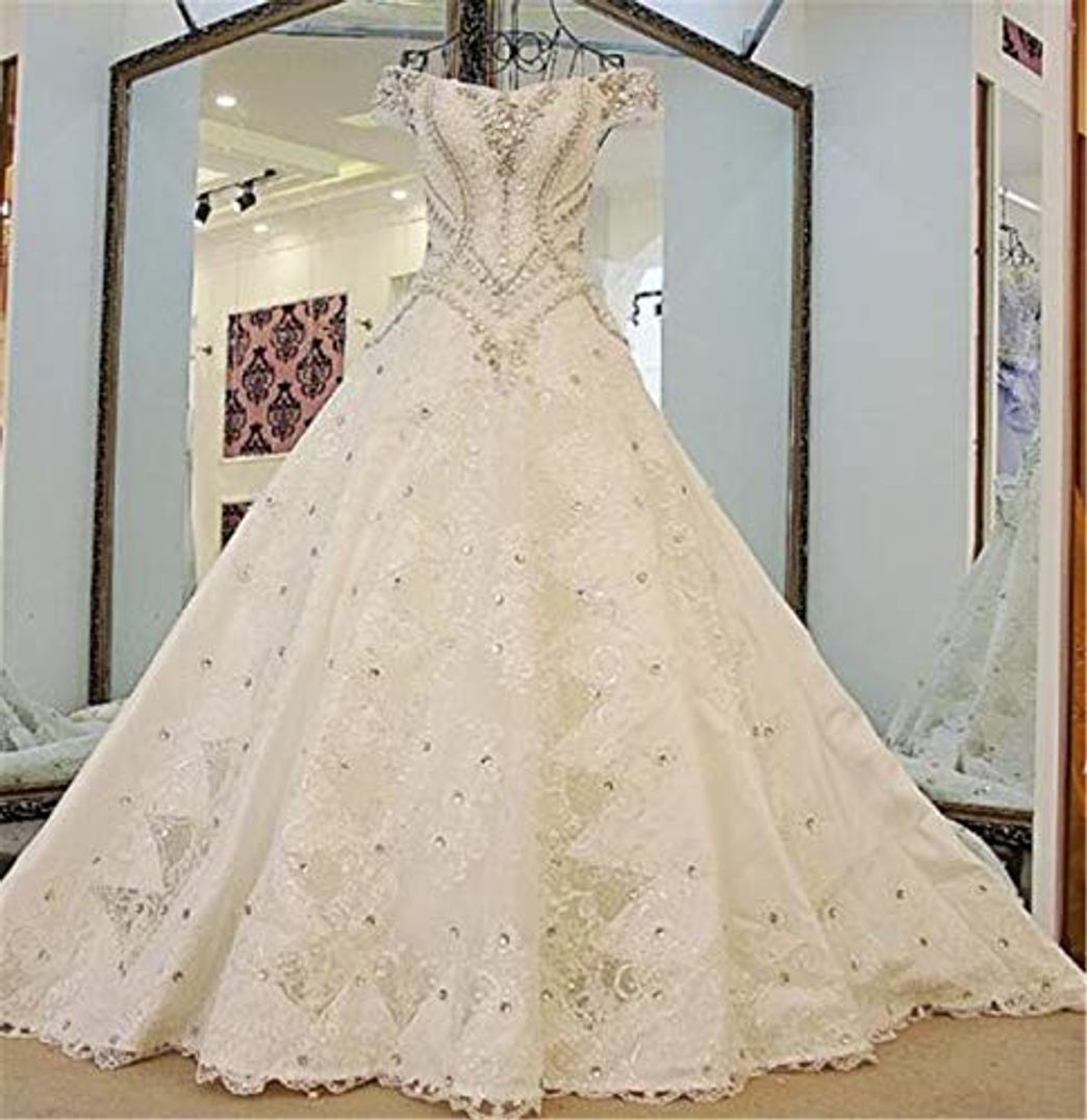 Social Vestido de Novia Blink Vestido de Novia Vestido Largo de Sirena de Encaje Blanco Vestido de Novia para Bodas Novias Apliques de Tul con Cuello en V Vestidos de cóctel Largos de Noche A M