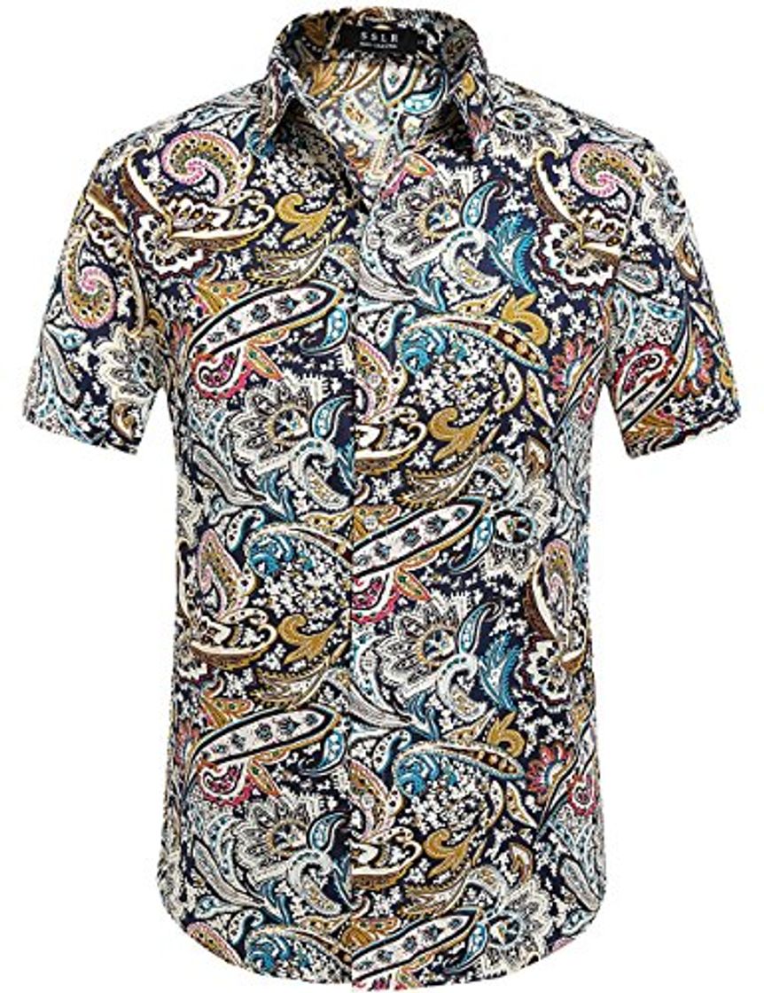 Moda SSLR Camisa de manga corta para hombre