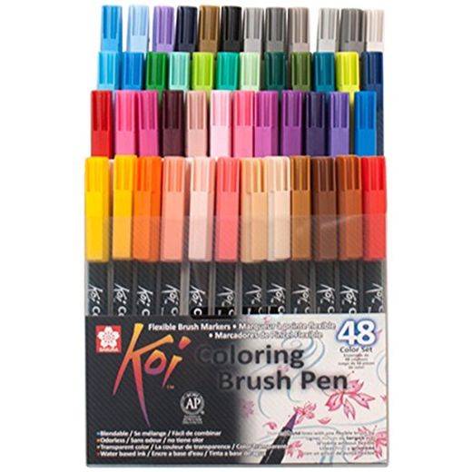 Sakura KOI Coloring Brush Set 48 - Pack de 48 rotuladores