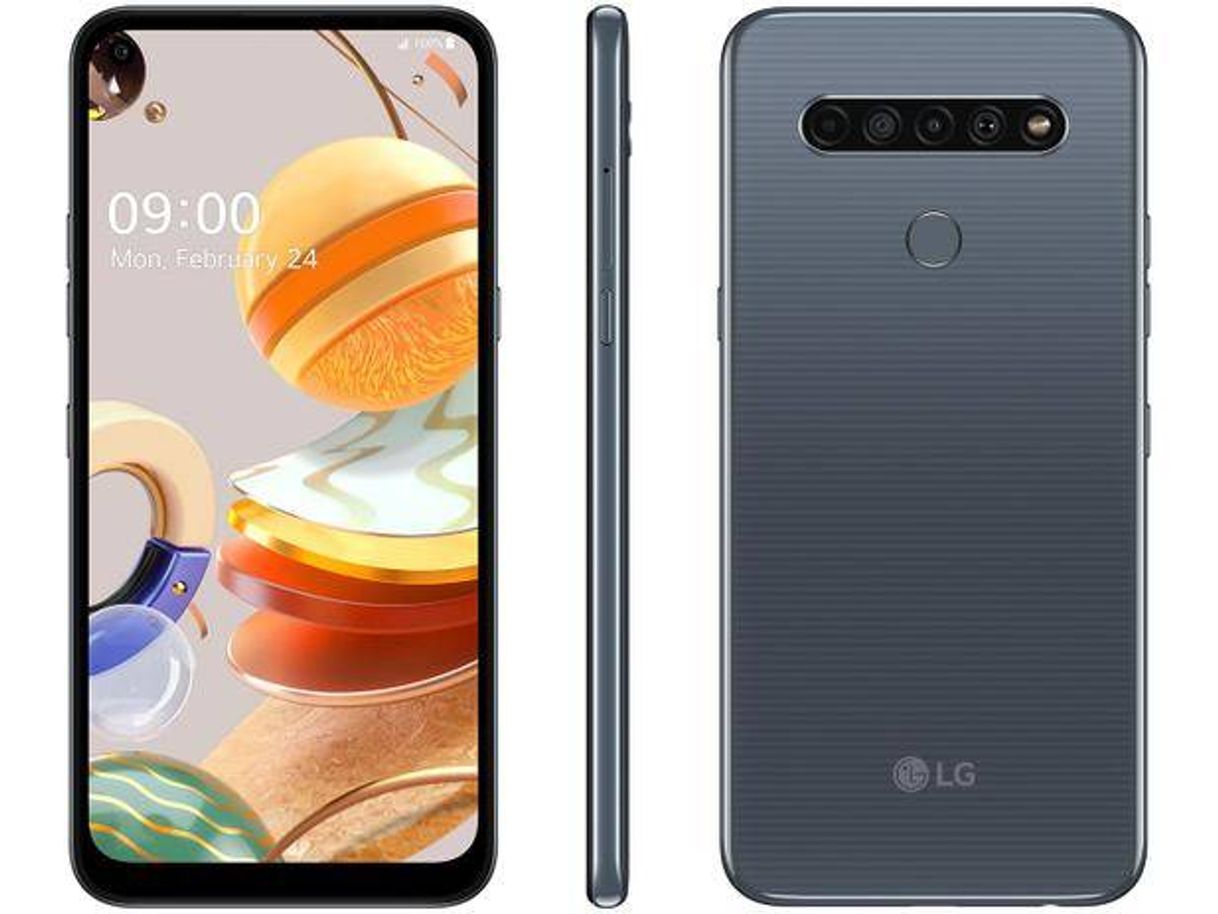 Fashion 
Smartphone LG K61 128GB Titânio 4G Octa-Core - 4GB RAM 6,53