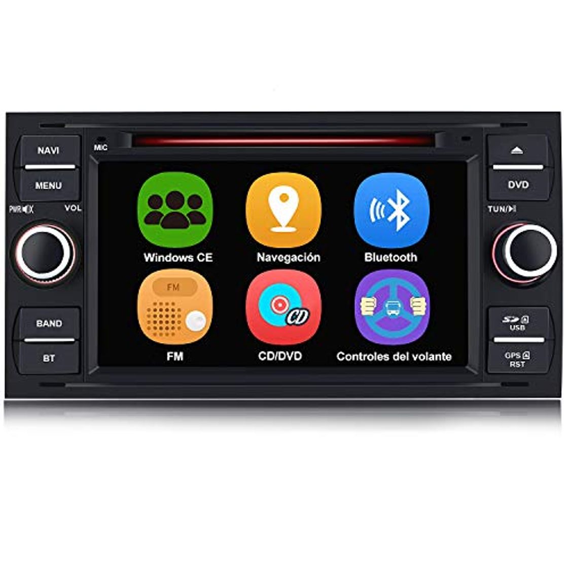 Product AWESAFE Radio Coche 7 Pulgadas para Ford con Pantalla Táctil 2 DIN,