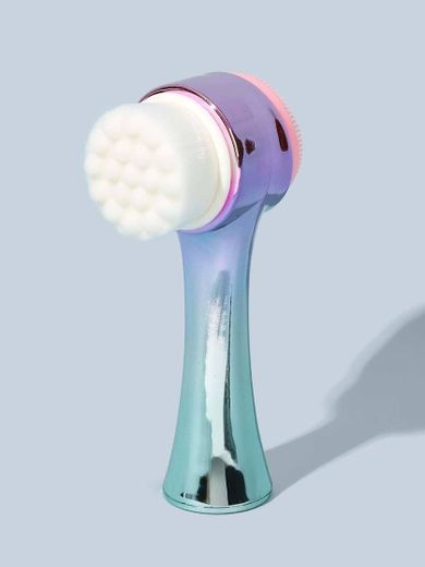 1pc Gradient Handle Double-headed Cleansing Brush
