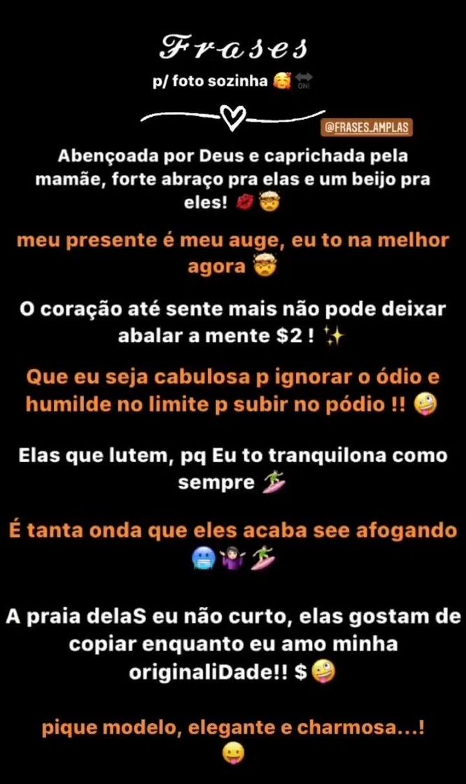 Social Frases para foto sozinha