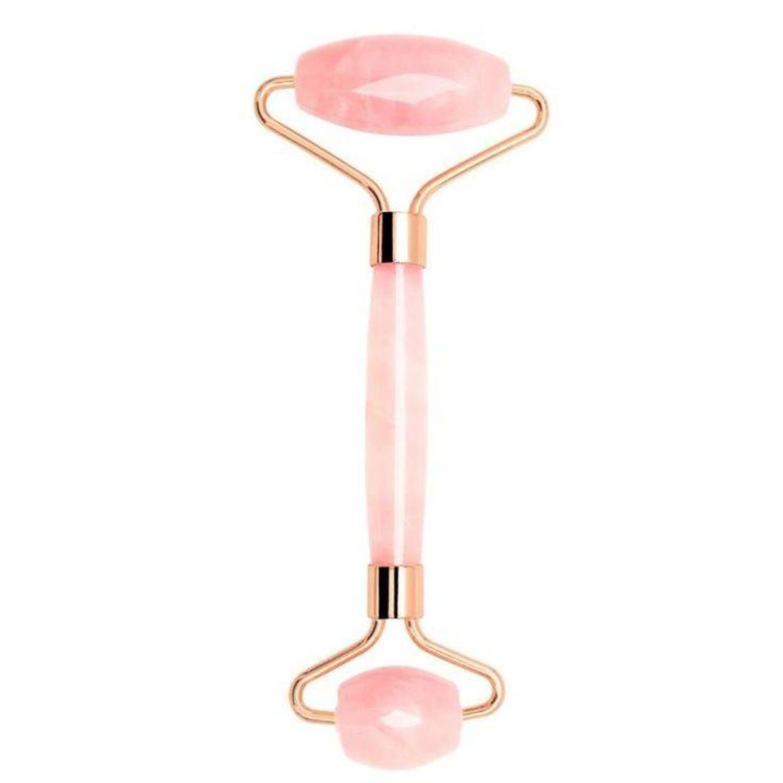 Moda Roller Massageador Facial de Quartzo Rosa 