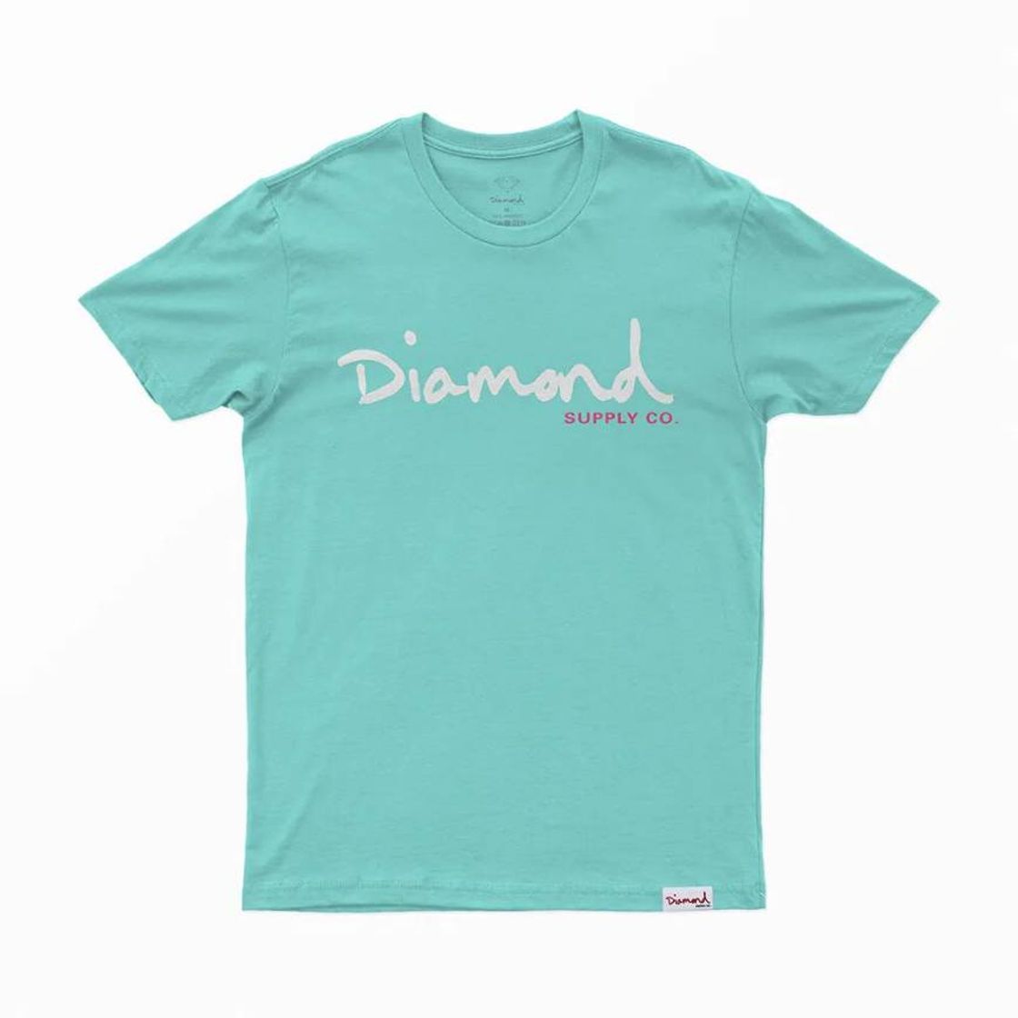 Moda CAMISETA DIAMOND OG SCRIPT - VERDE ÁGUA/BRANCO