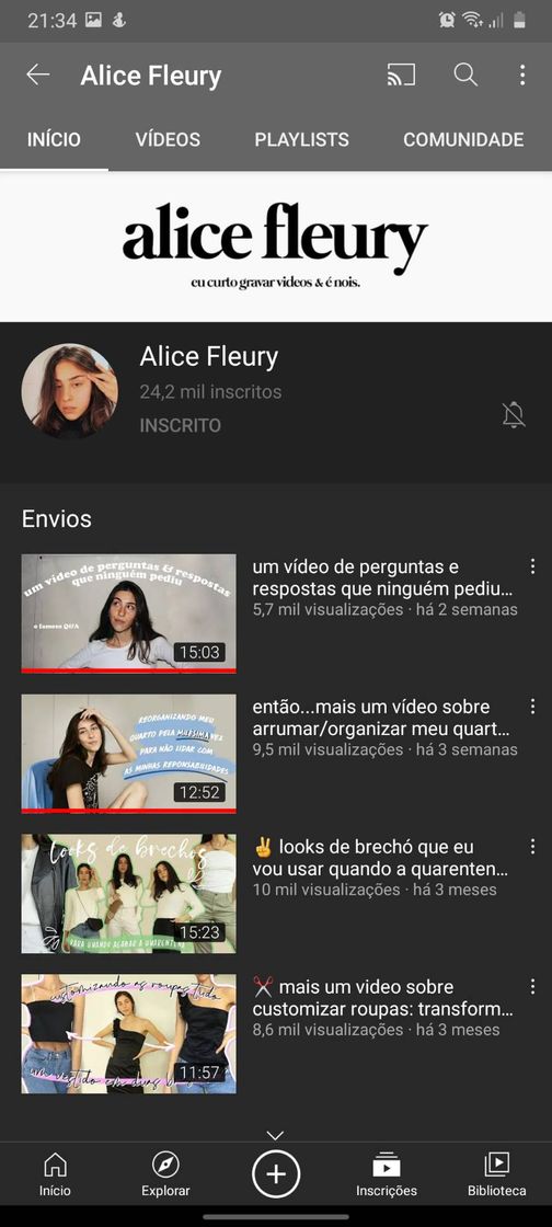Social Canal no YouTube