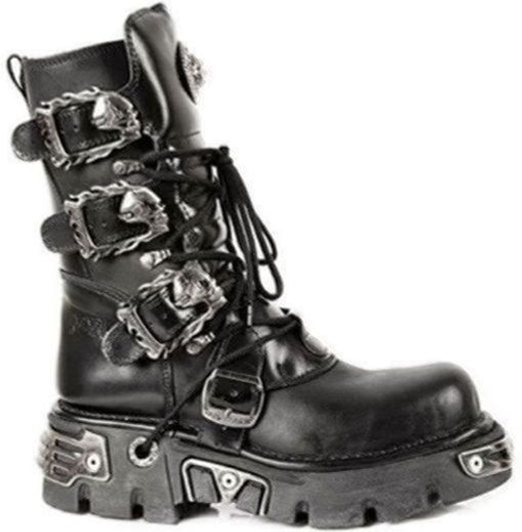 Moda New Rock Mens Oxido M 391 Punk Goth Black Leather Boots 44 EU