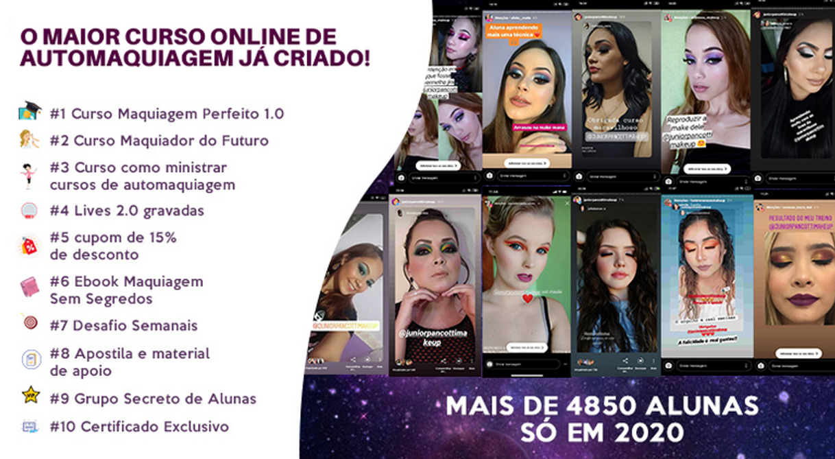 Fashion Curso maquiagem perfeita 2.0 em Brasil | Clasf formacao