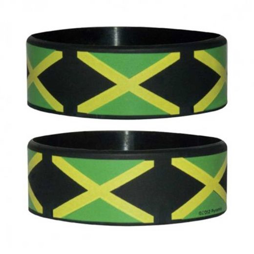 empireposter Flags – Diseño Can jamaicano Flag – Pulsera de Silicona para coleccionistas – Wristbands – Ancho