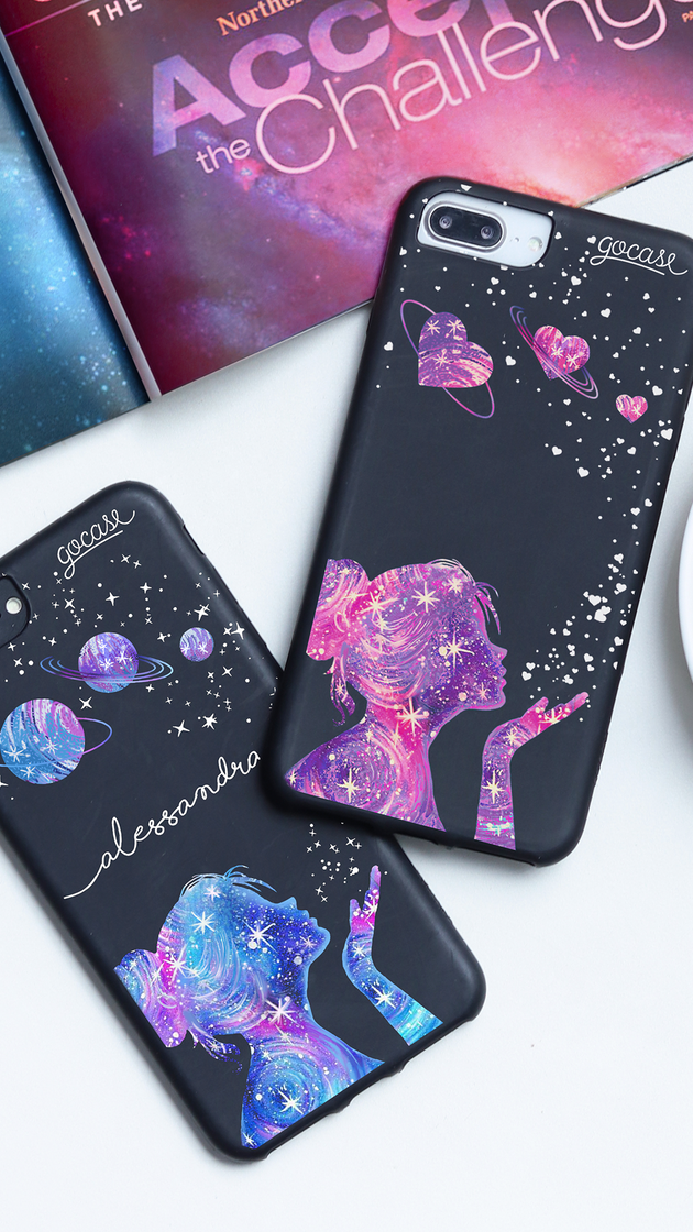 Fashion Capinha para celular poeira das estrelas