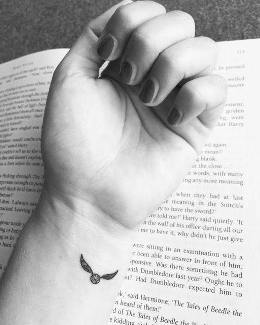 Fashion Tatuagem pequena para fãs de Harry Potter 