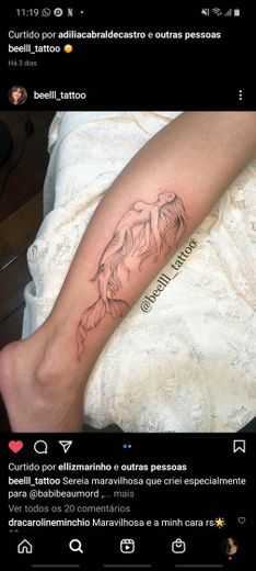 Tatto sereia 