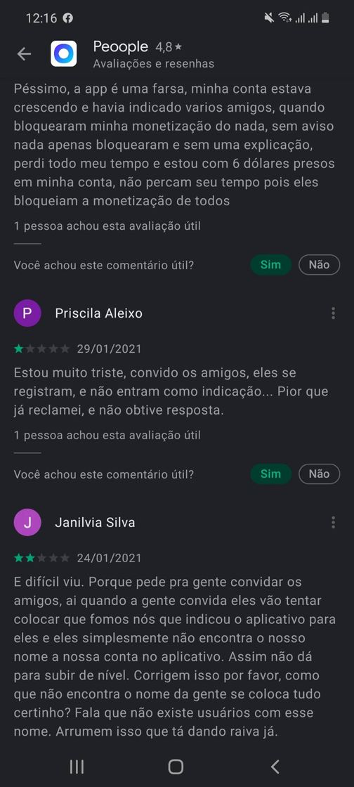 App Não foi só eu 