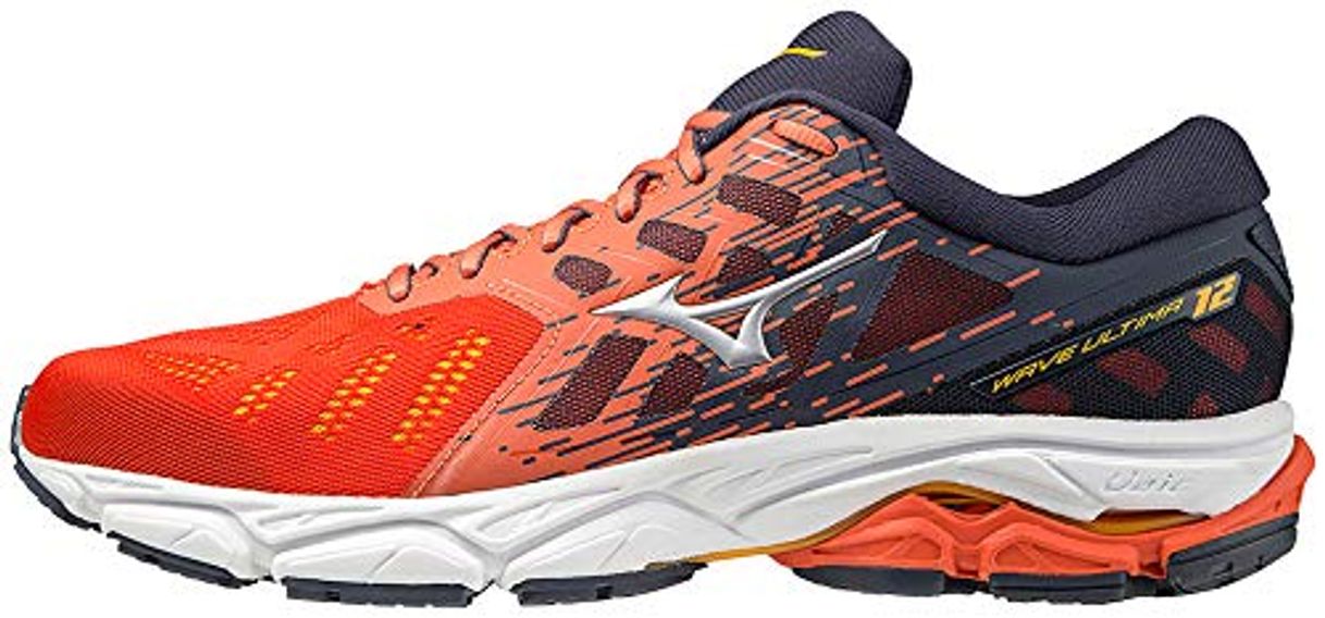 Moda Mizuno Wave Ultima 12, Zapatillas Hombre, Mandarine Red