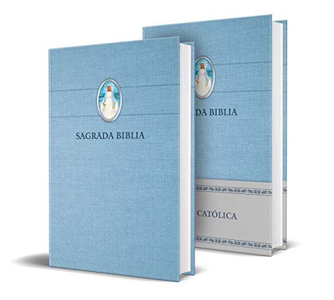 Book Sagrada Biblia Católica: Edición Compacta, Tapa Dura Azul Con Virgen Milagrosa / Holy Catholic Bible: Compact Edition, Hardcover, Blue with Miraculous