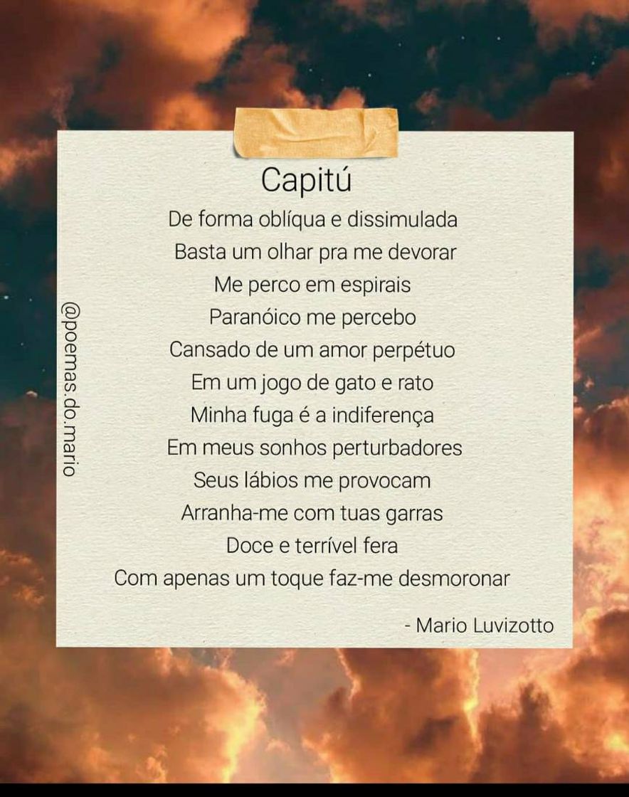 Fashion Capitu - Poema de @poemas.do.mario