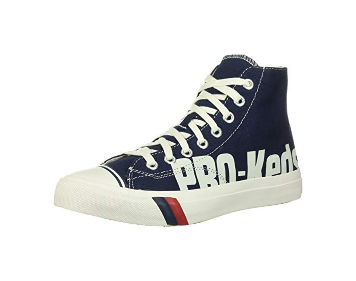 Moda PRO-Keds Logo Impreso Lienzo Royal Hi Navy/Blanco 9.5 D