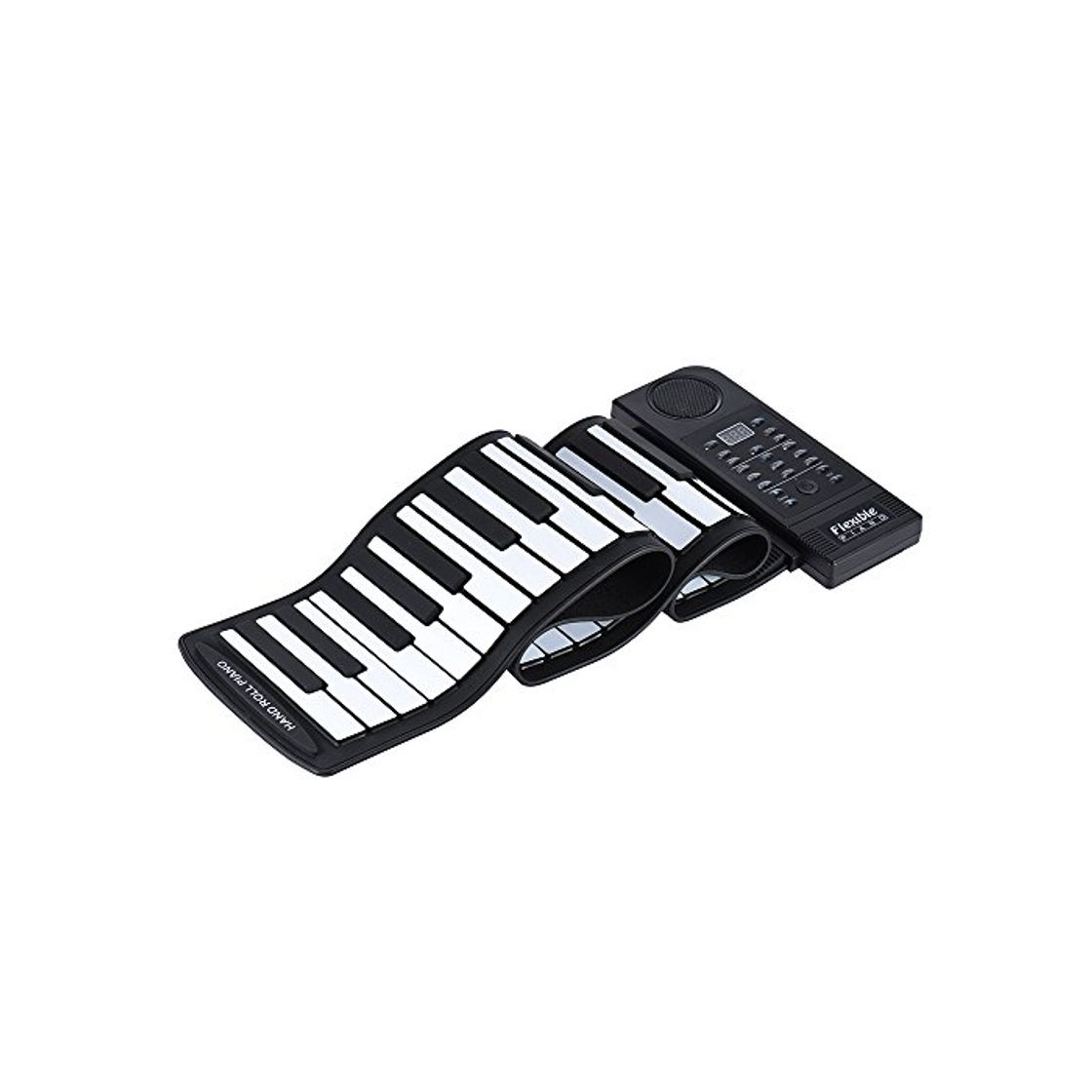 Producto ammoon Portátil Silicona 61 Teclas Roll Up Electronic Piano Teclado MIDI con Altavoz Incorporado