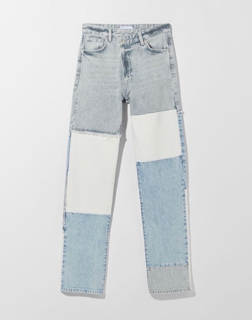 Social Two-tone straight-fit jeans - Woman