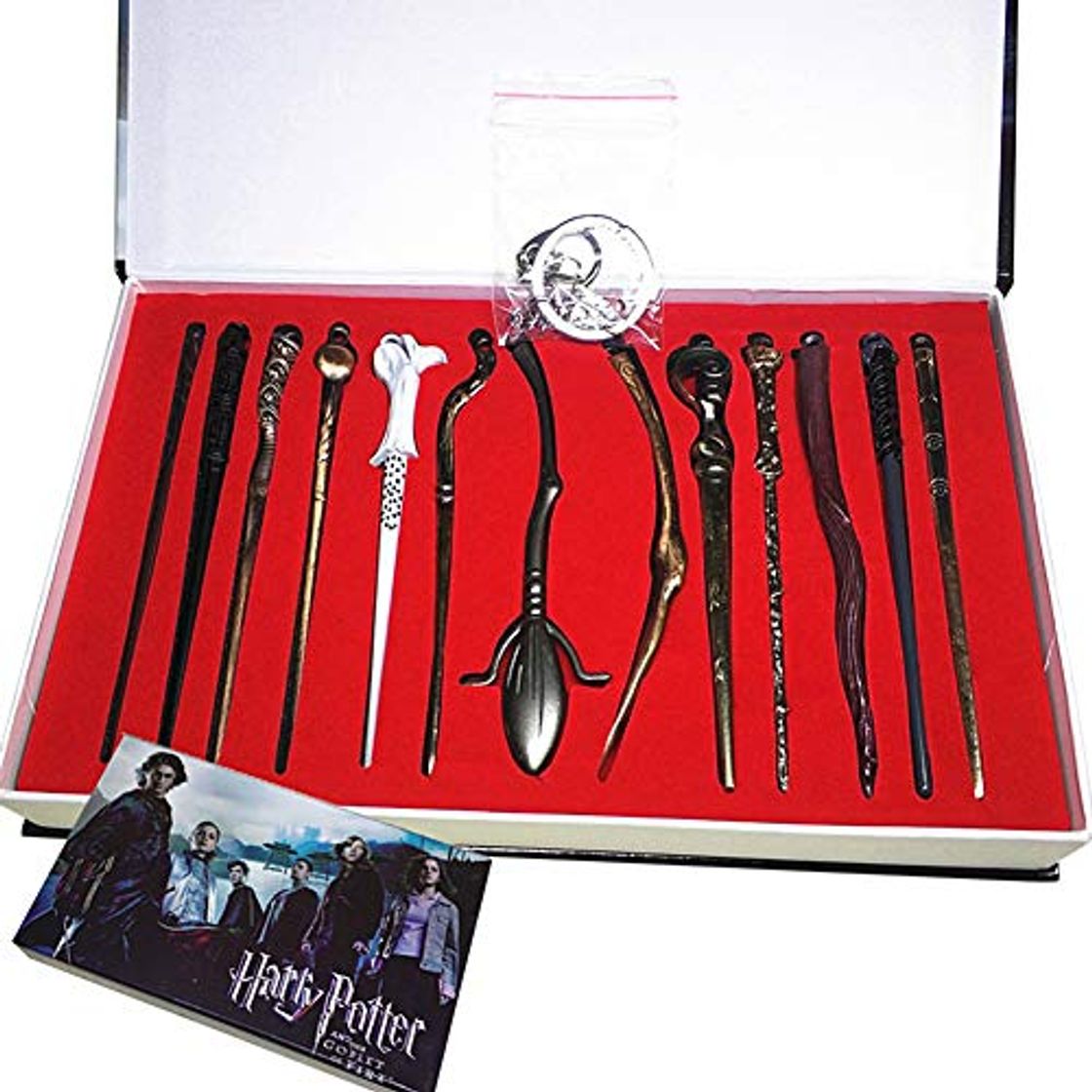 Social EisEyen 13 unids/Set Harry Potter Hermione Dumbledore Voldemort Varita mágica con Caja