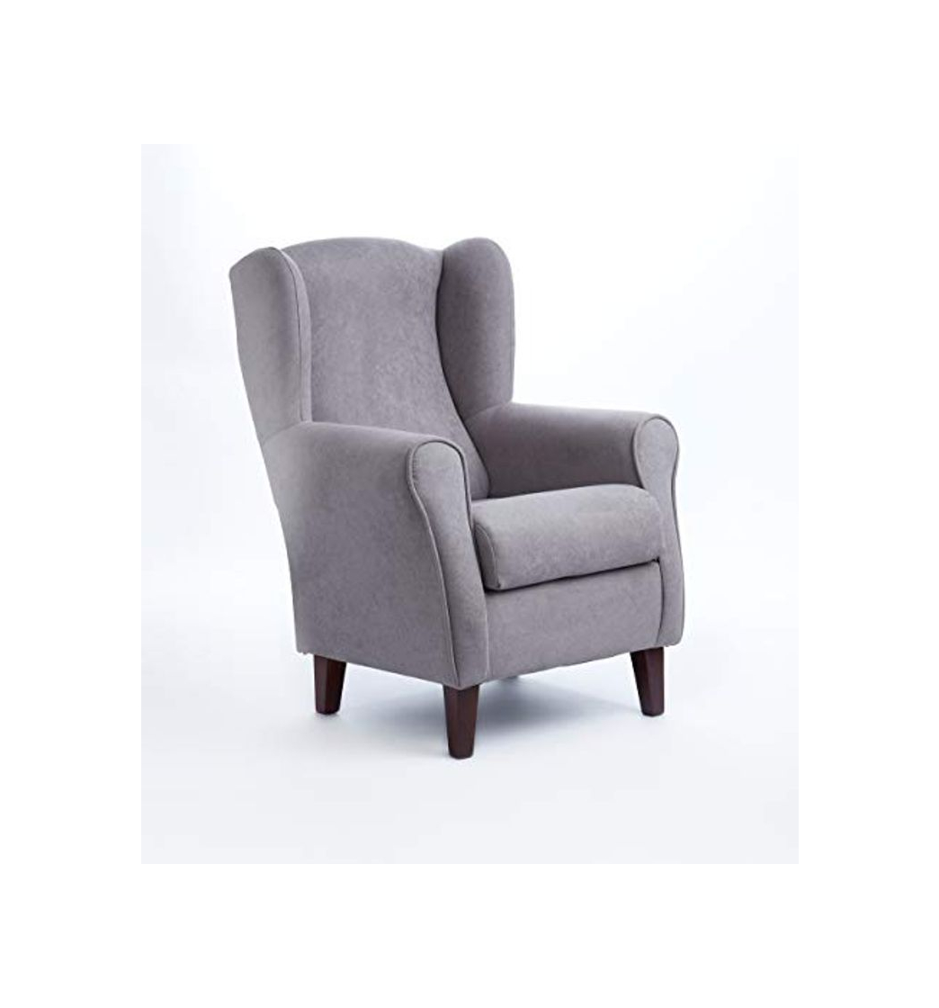 Elemento de la categoría hogar Gasten a gusto Butaca Sillón Orejera Sillón - Gris