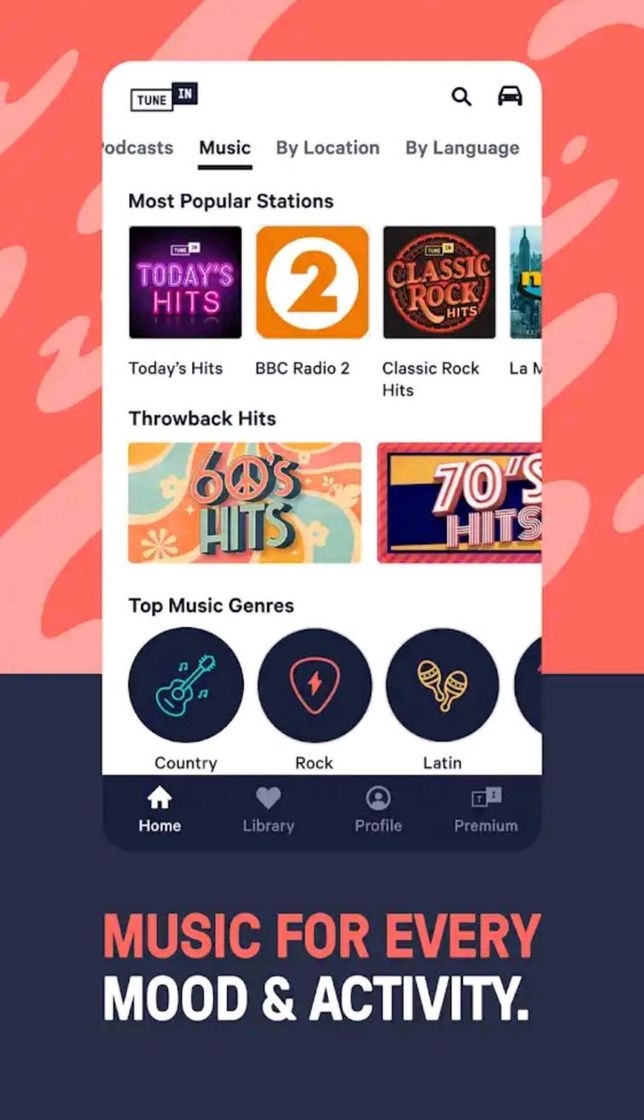 App TuneIn Radio Android