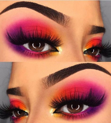 colorful make up