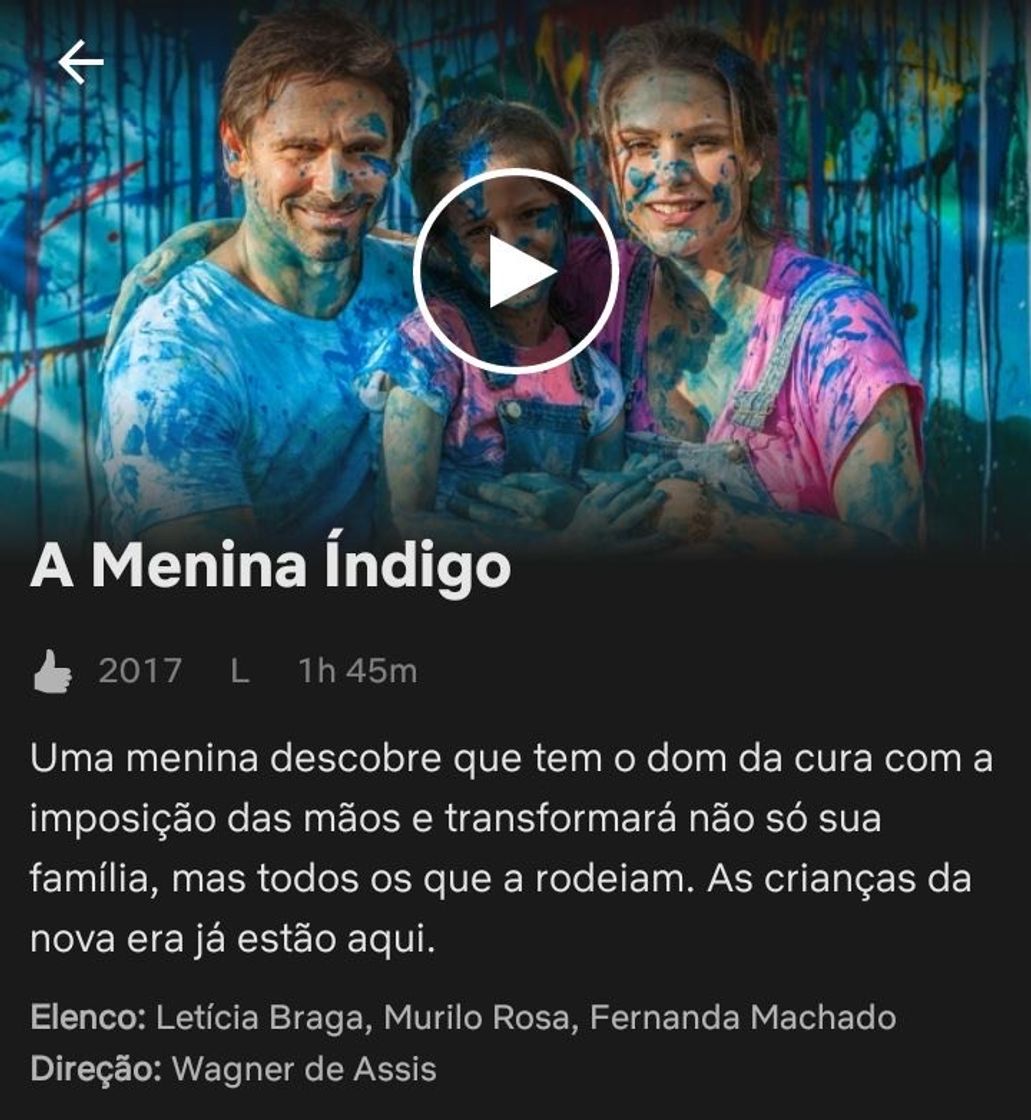 Película A Menina Índigo 