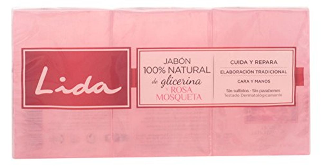 Products Lida Jabón 100% Natural de Glicerina y Rosa Mosqueta