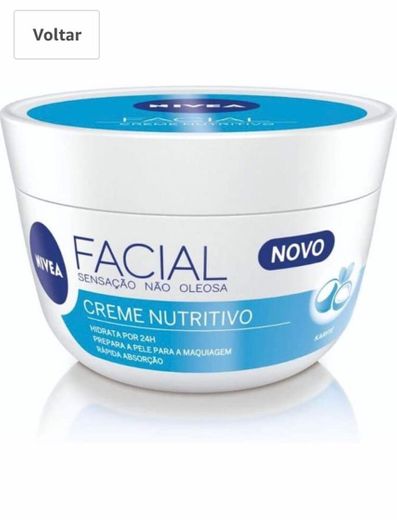 Nivea creme facial nutritivo 